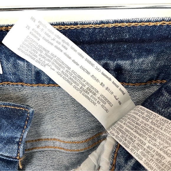 Zara Embellished Mid Rise Skinny Jeans - Picture 4 of 4